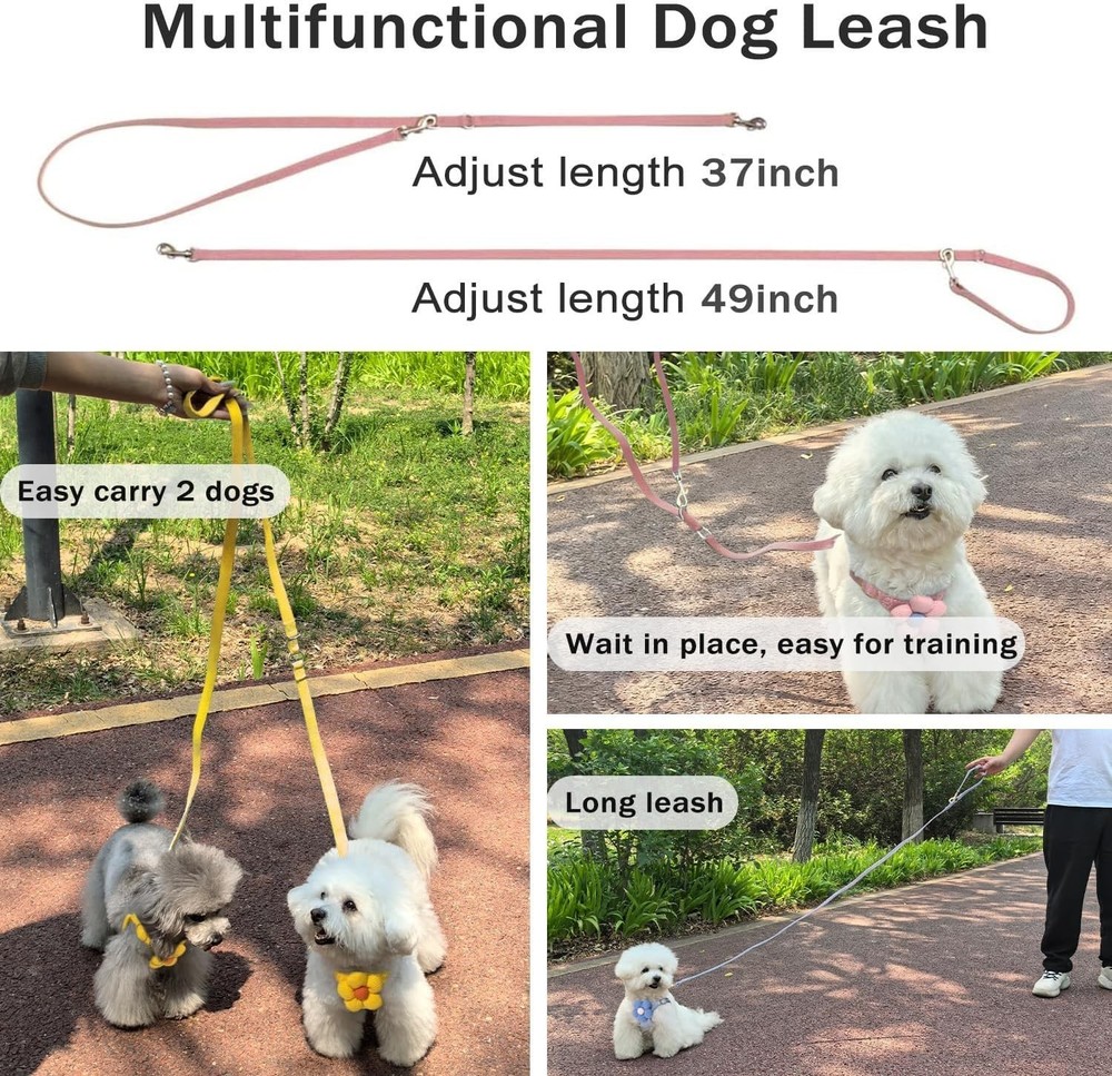 Escape Proof Dog Harness No Pull Leash Set Small Medium Dog Soft Adjustable