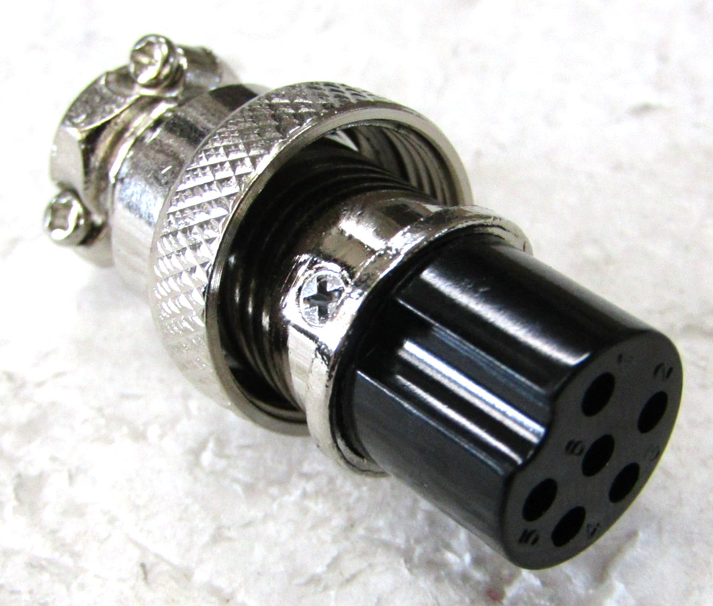 Workman C6 6-Pin CB Mic Plug Female Connector Replacement for CB & Ham Radios