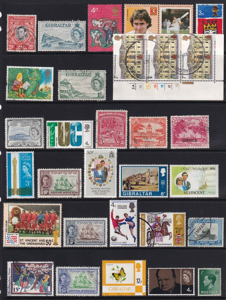 British Commonwealth mounted mint and used selection 72