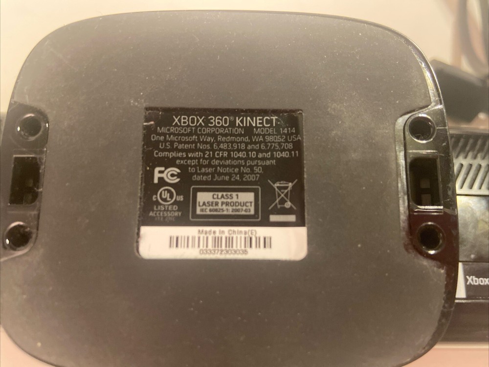 Microsoft XBOX 360 Kinect Sensor Bar Model 1414 Black - Tested & Working