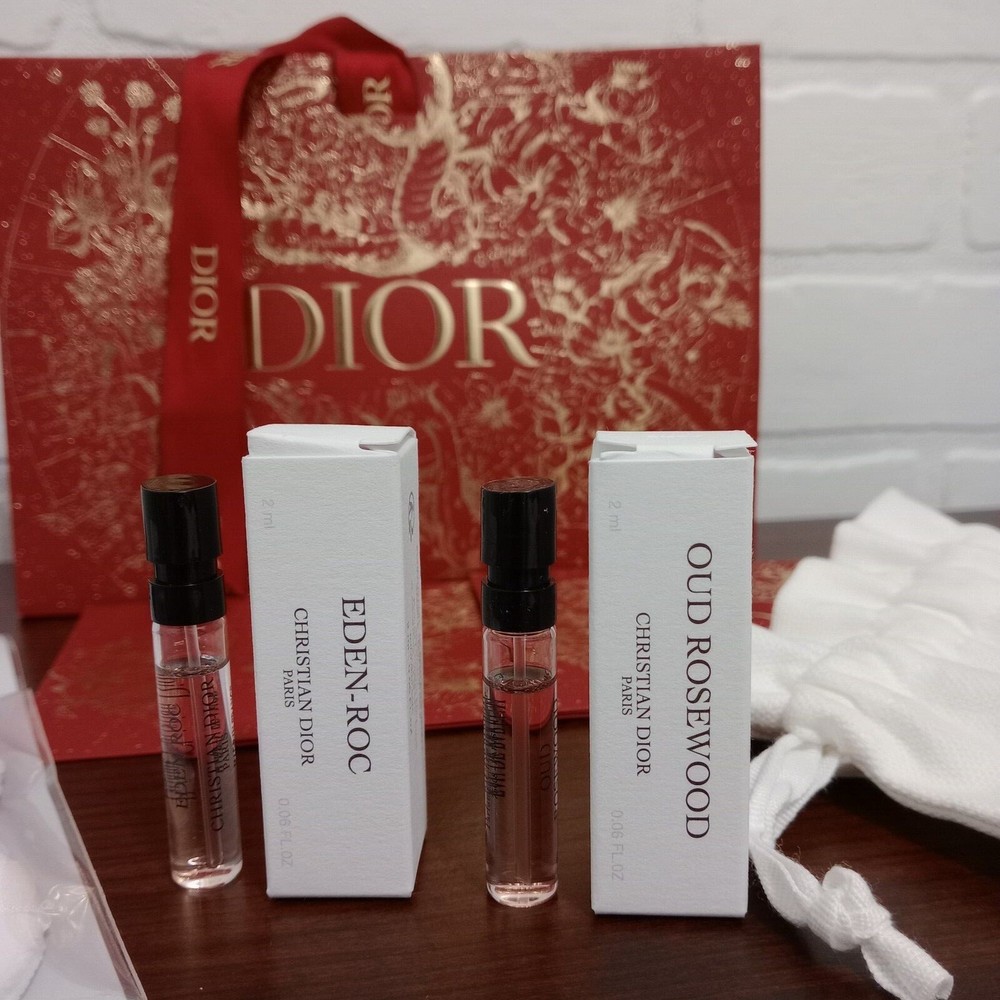 Dior bundle cushion powder puff and parfum skincare samples