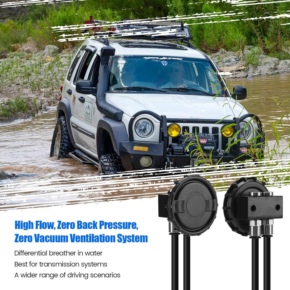 Differential Breather KIT, Remove Air Pressure from Differentials, Transmissions