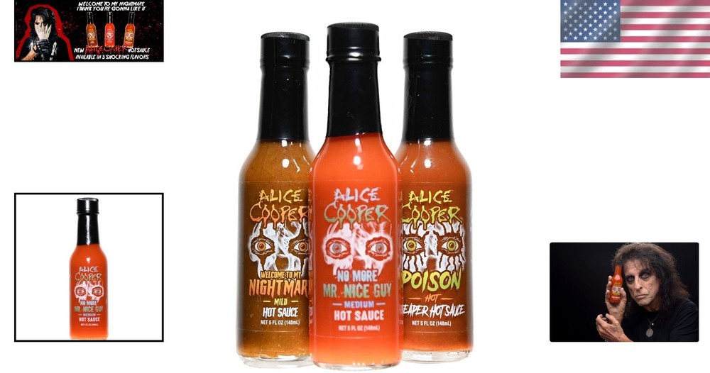 Alice Cooper Signature Hot Sauce Bundle