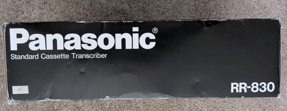 Panasonic RR-830 Desktop Cassette Transcriber / Recorder Open Boxed Never Used