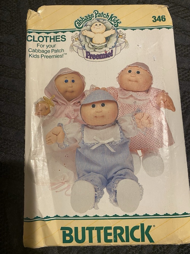 Butterick Cabbage Patch Kids Preemies Pattern #346