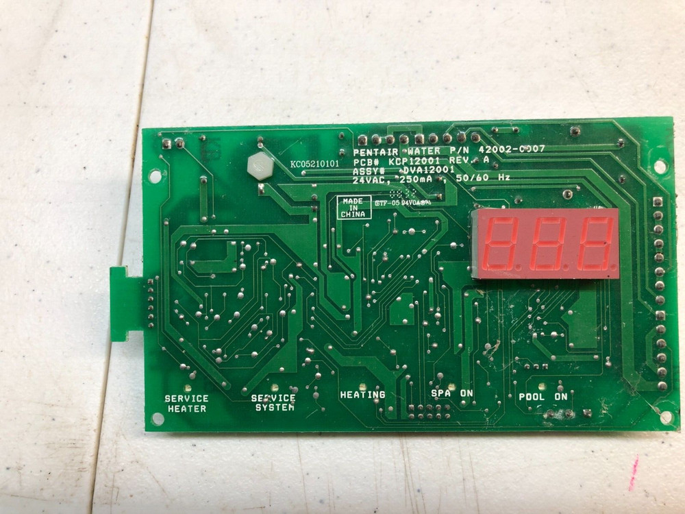 42002-0007 Pentair replacement control board