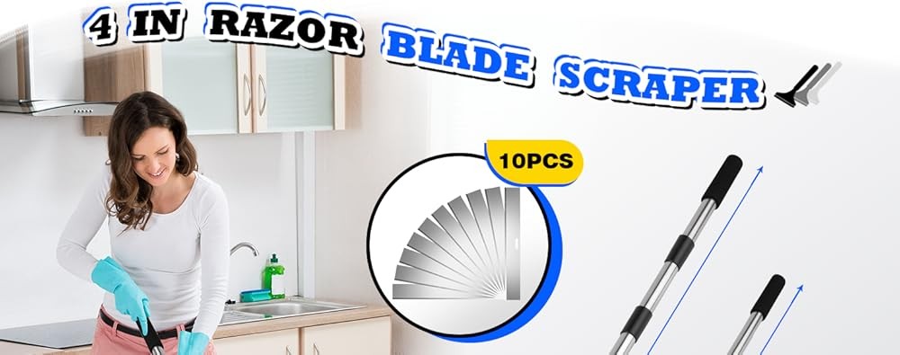 Scraper Tool Adjustable Floor Scraper Long Handle Heavy Duty Paint