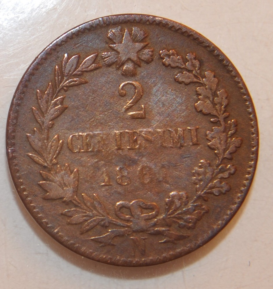 1861 Italy 2 Centesimi -