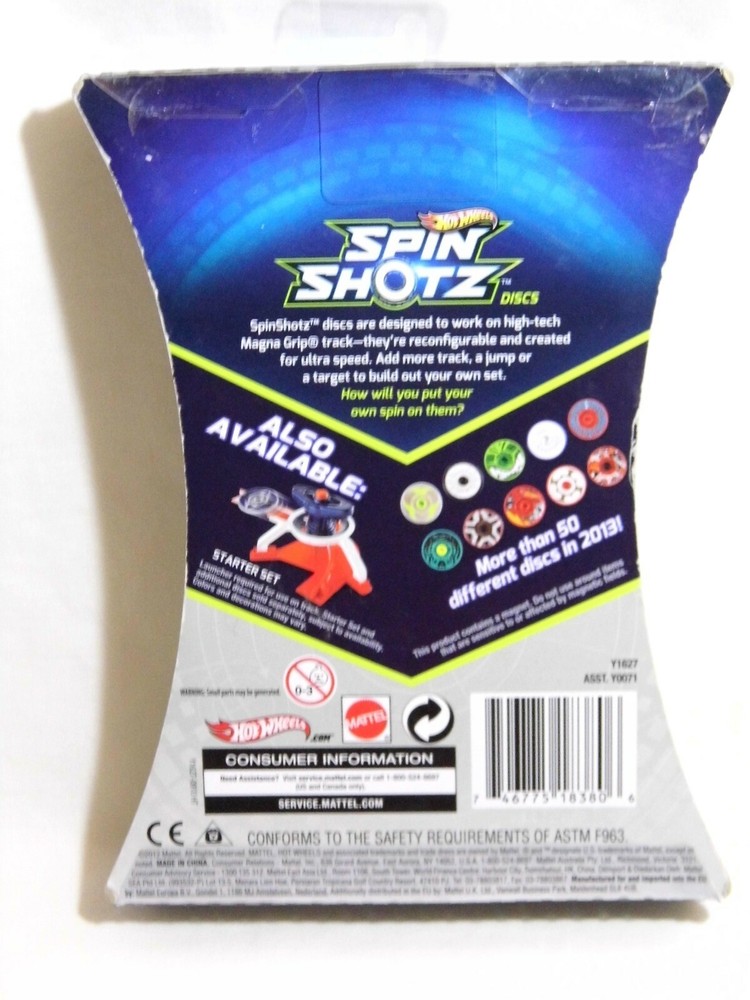 NEW hyper speed track discs hot wheels spin shotz speed pack 