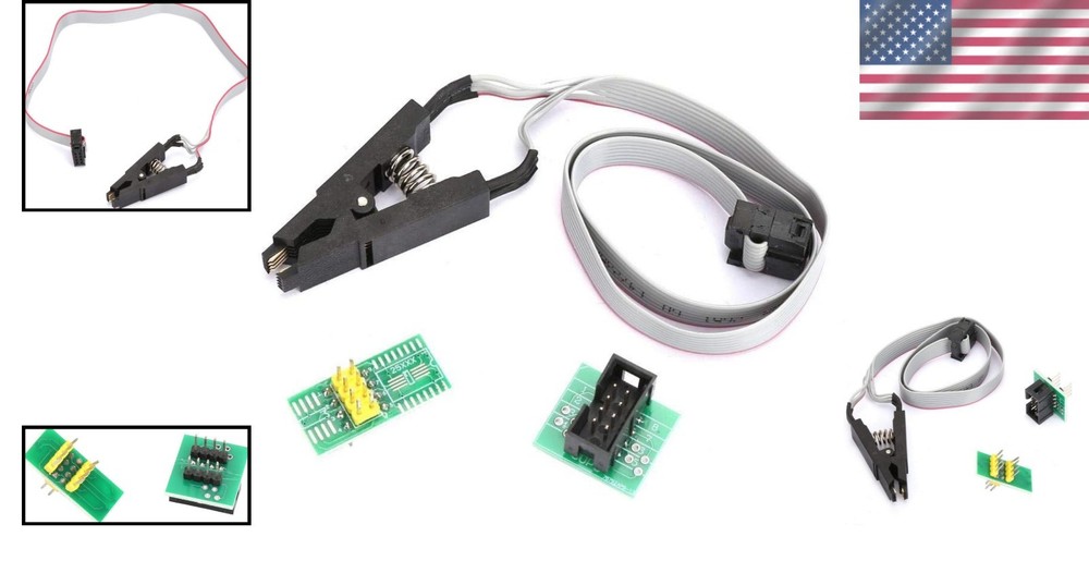 Compact SOIC8 IC Socket Adapter for Efficient Chip Programming - New Design