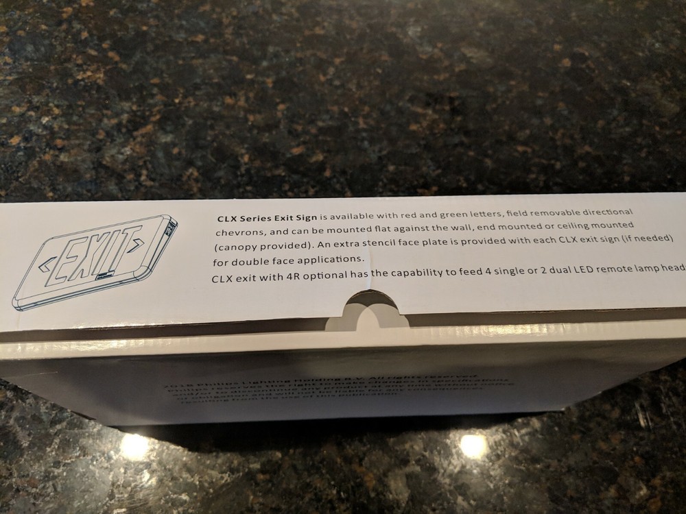 Philips Chloride, CLX Series LED Exit Sign, Model: CLXNRW