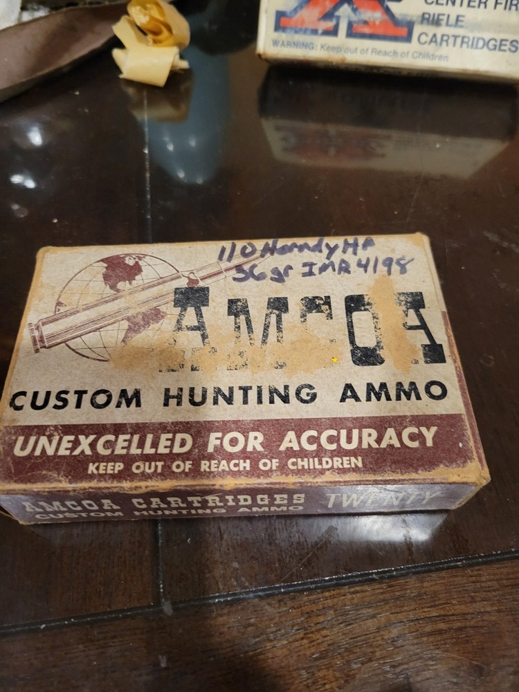 Amcoa Custom Hunting Ammo,vintage 270 Empty Box.