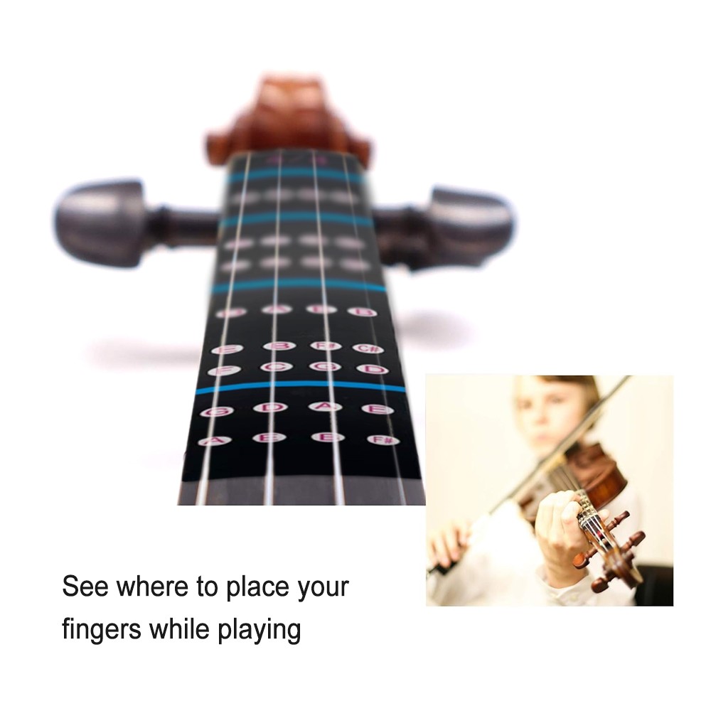 1/2 Size Violin Fingerboard Sticker for Beginners Guide Label