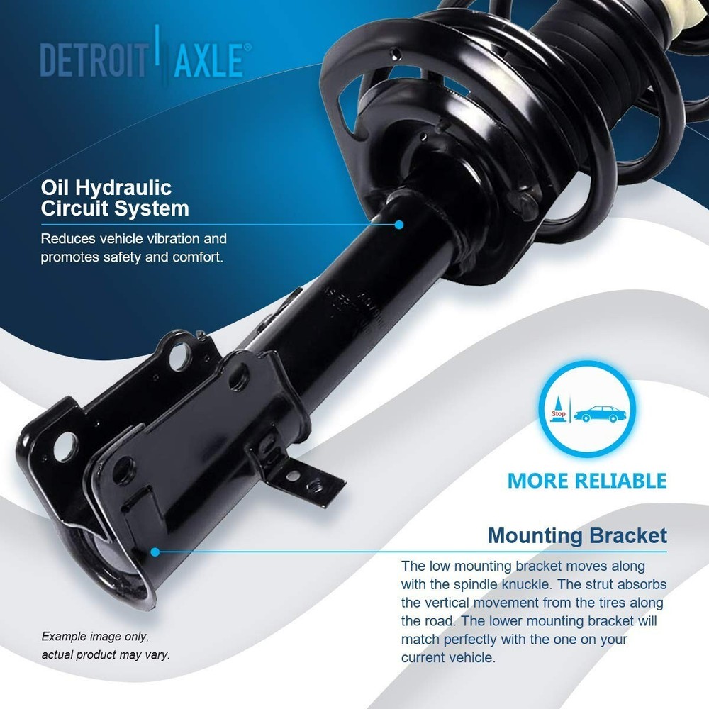 Front Rear Struts w/ Spring Assembly Replacement for 2011 - 2019 Dodge Journey