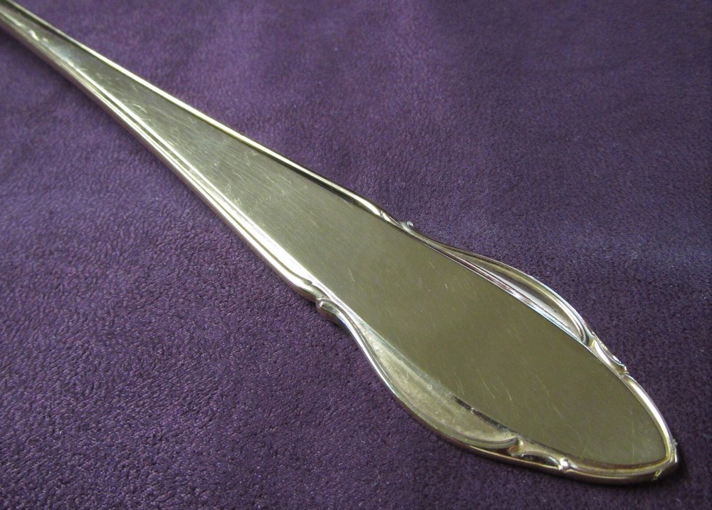 WMF Large Ladle German Silverplate Golden Finish Unknown Pattern No Monogram