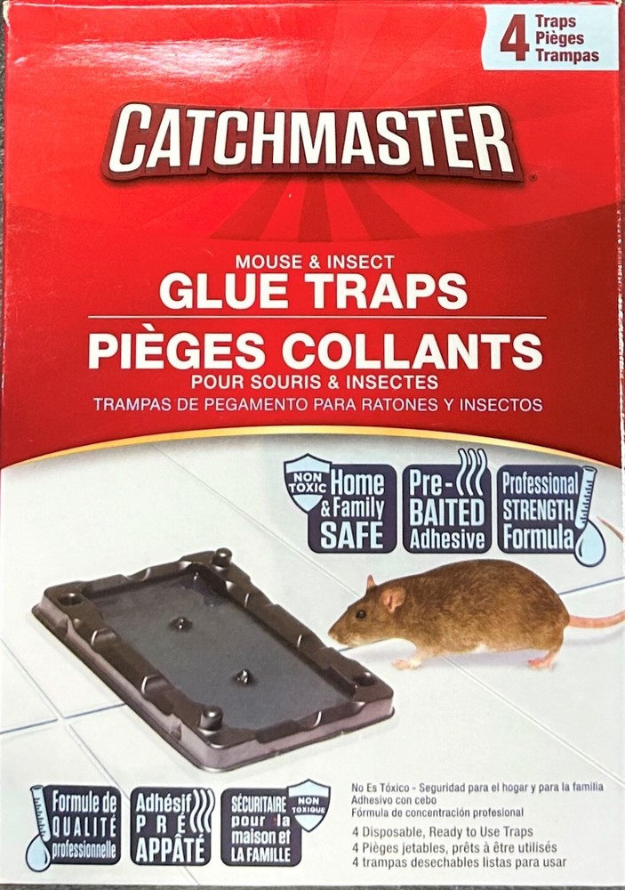 Catchmaster Mouse & Insect Glue Traps box of 4