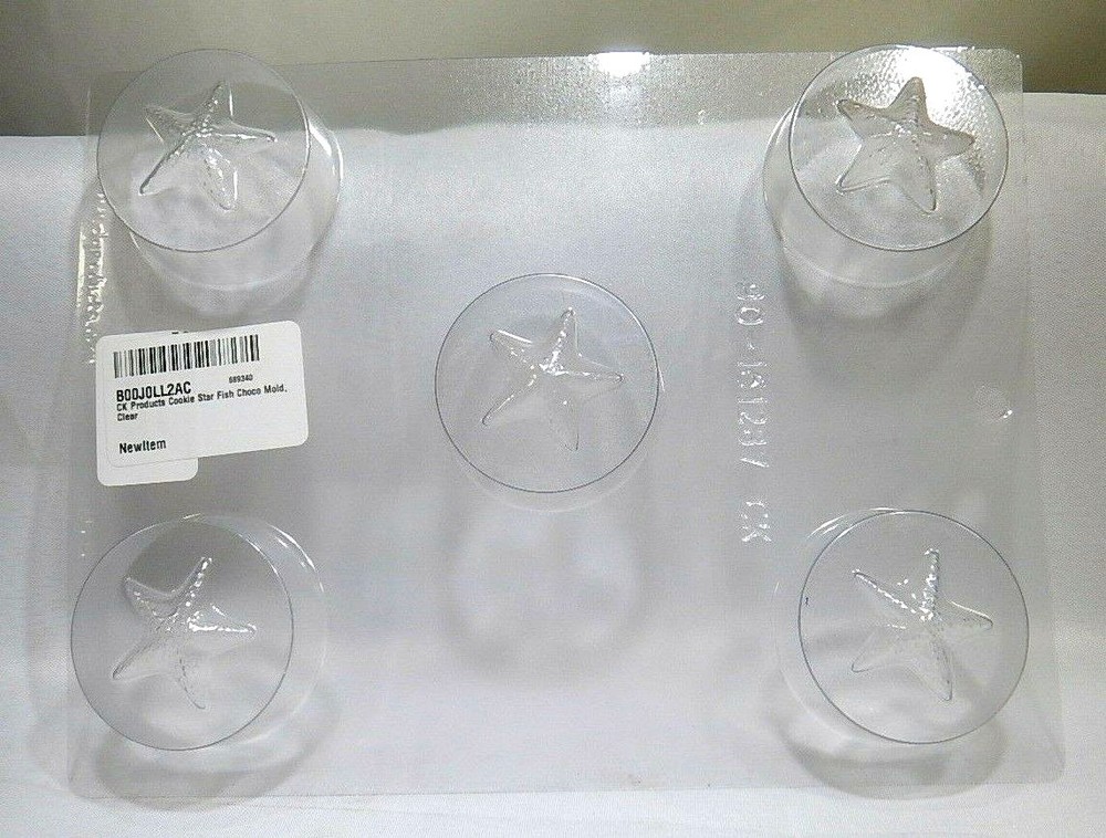 Star Fish Clear Chocolate Candy Mold TF