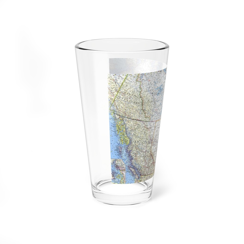 Canada - Western (1966) (Map) Pint Glass 16oz