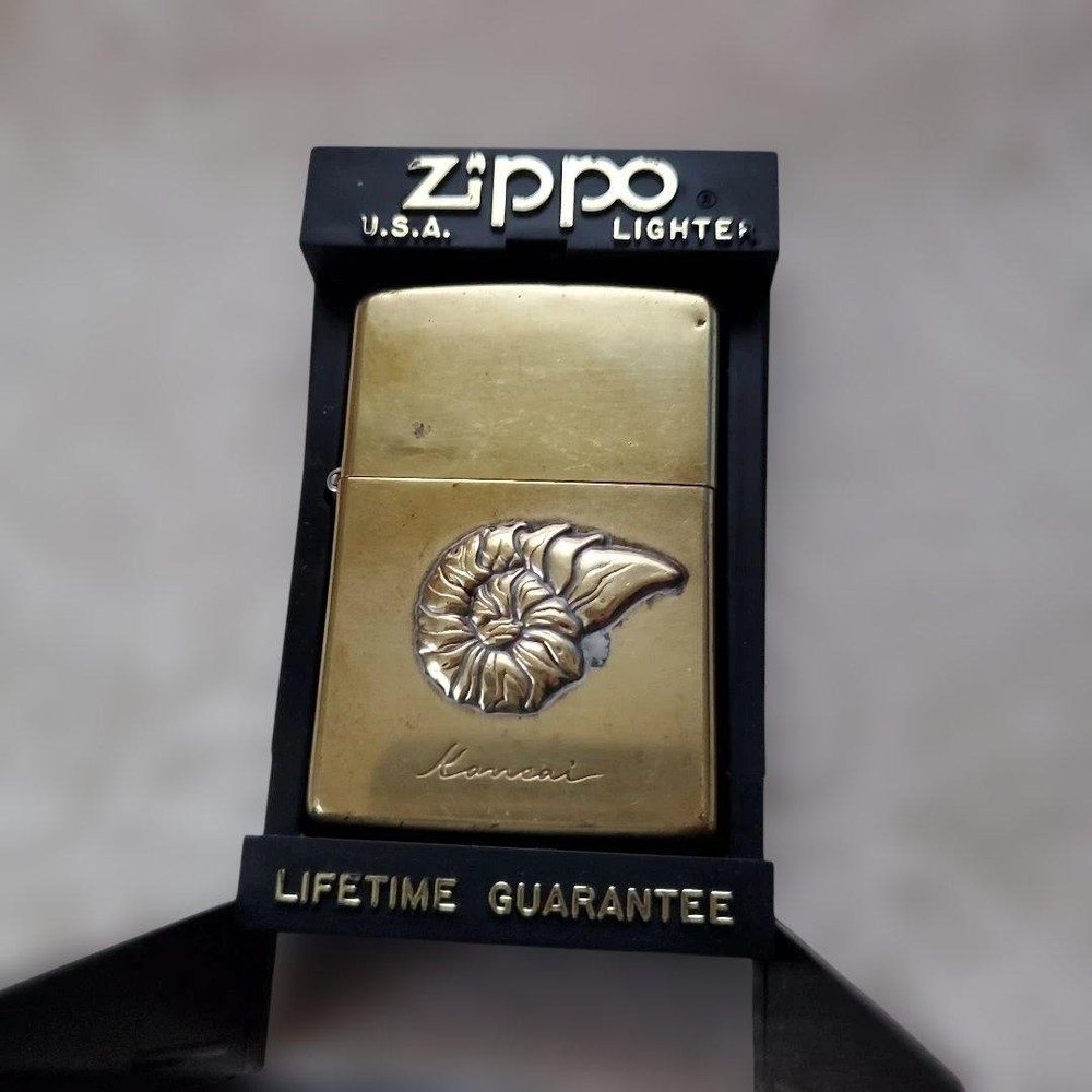 1993 Ammonite Metal Zippo Lighter