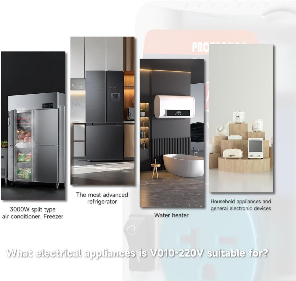 20A Heavy-Duty Surge Protector & Voltage Regulator for Refrigerators