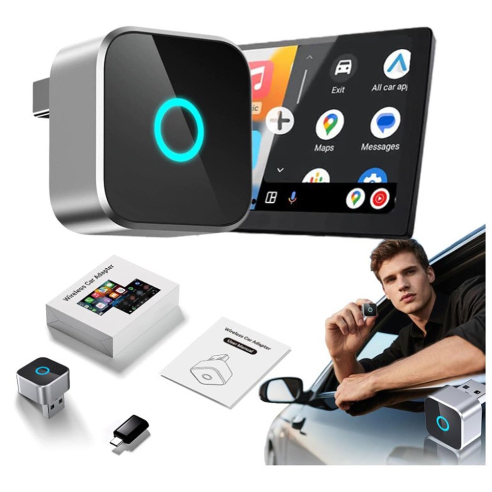 Wireless Carplay & Android Auto Adapter Plug & Play For Ottocast Mini Cube 3.0