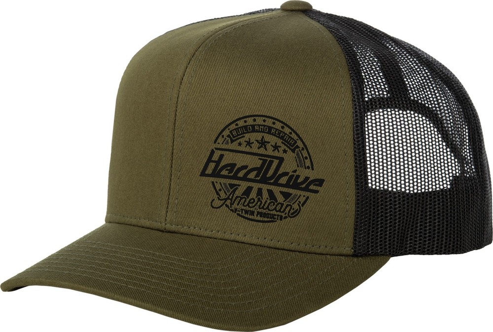 HardDrive Emblem Snapback Hat Black/Olive
