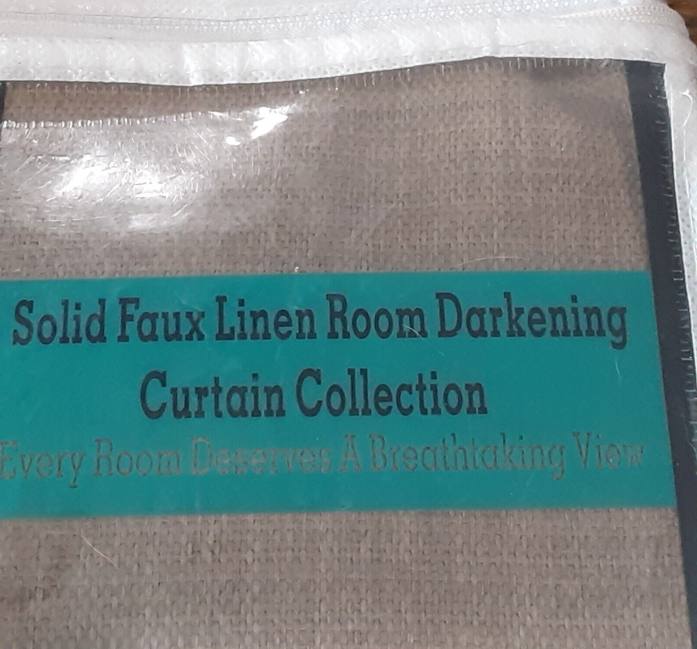 Solid Faux Linen Room Darkening Collection