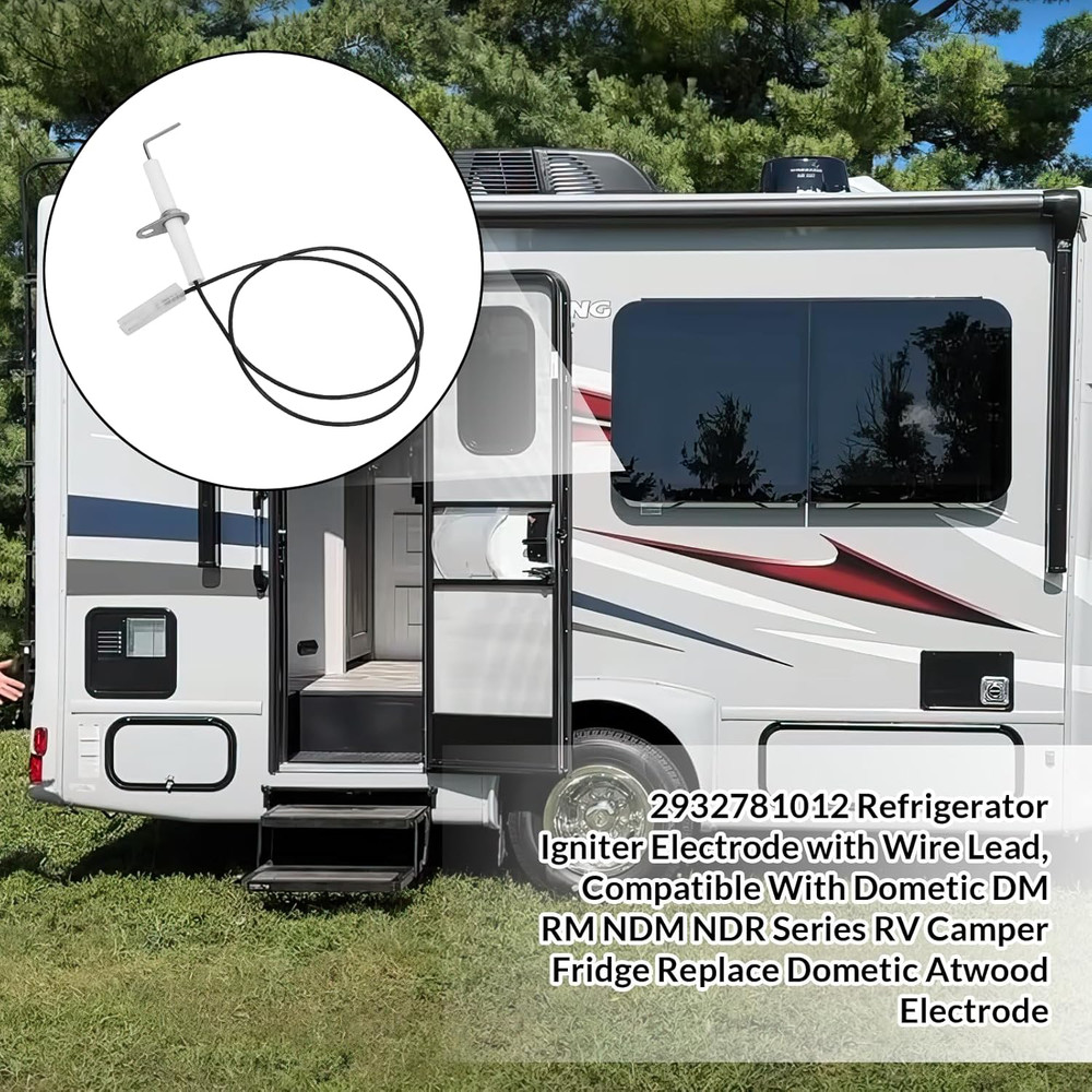 Refrigerator Igniter Electrode Compatible with Dometic RV Fridge 2932781012