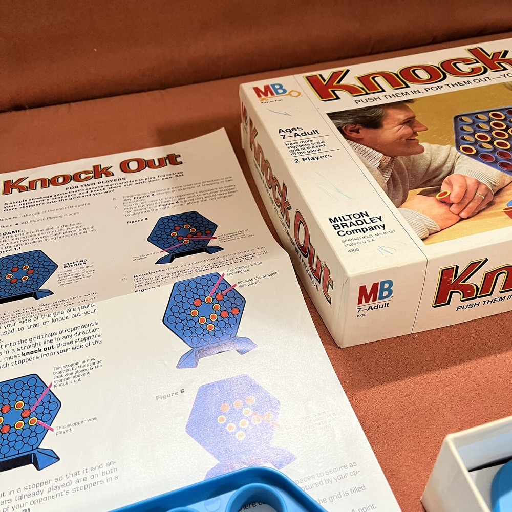Milton Bradley 1978 Knockout Board game vintage W/ Instructions COMPLETE