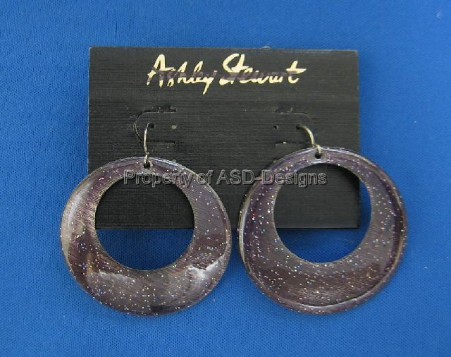 Dangling Multi-Colored Sparking Purple Earring 4999