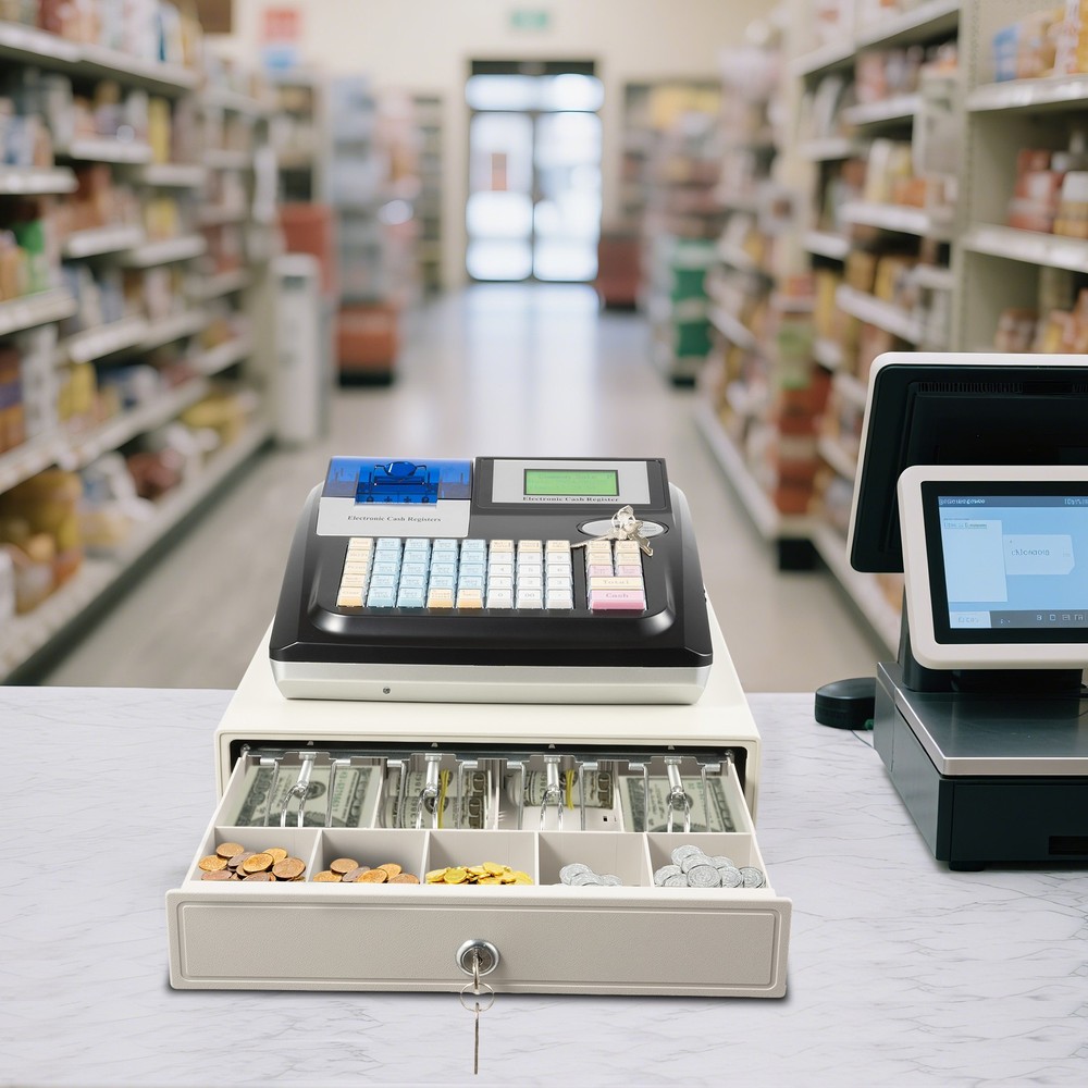 Complete Retail Pos System Cash Register Machine Express Point Sale System 35W