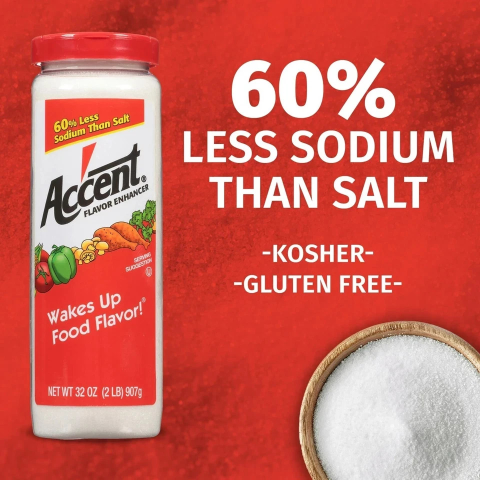 Accent Flavor Enhancer MSG, Kosher, 32 oz