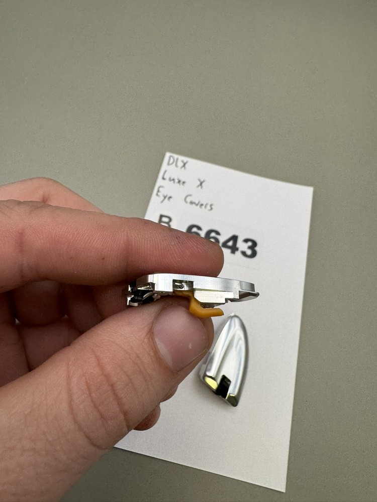 DLX Luxe X Eye Covers Chrome