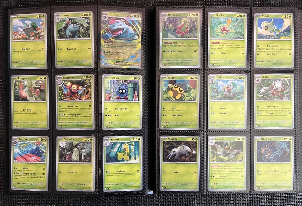 Mega Evolution Complete Base Set C/UC/R and EX 1-132 Binder Included.