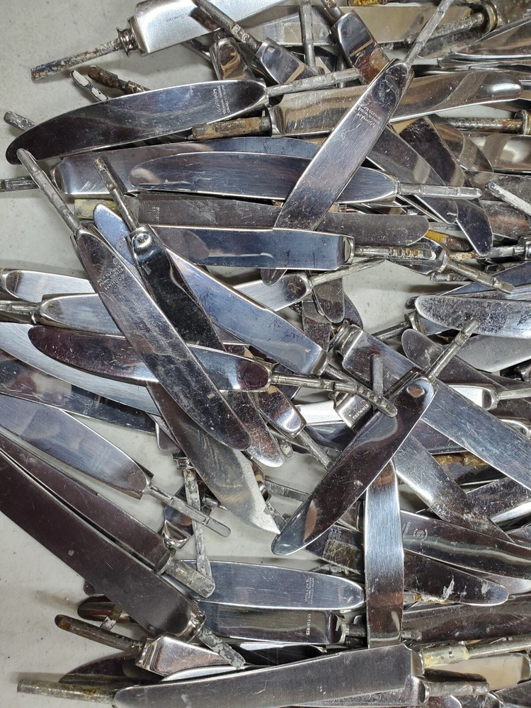 150=STAINLESS DINNER KNIFE BLADES FOR CRAFTING