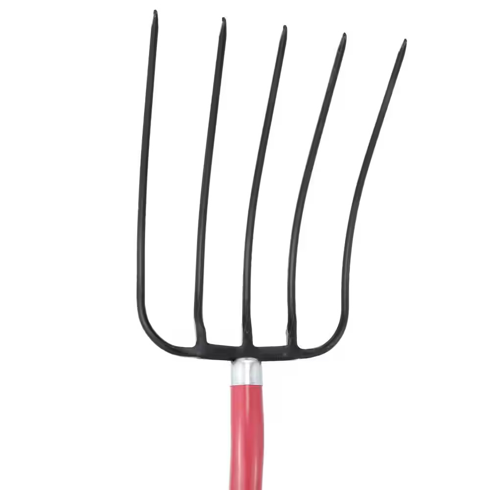 5-Oval Tine Forged Manure Fork