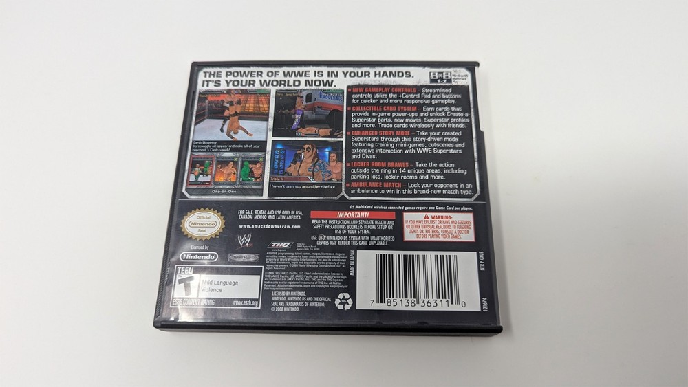 WWE Smackdown vs. Raw 2010 (DS) Case (No Game)