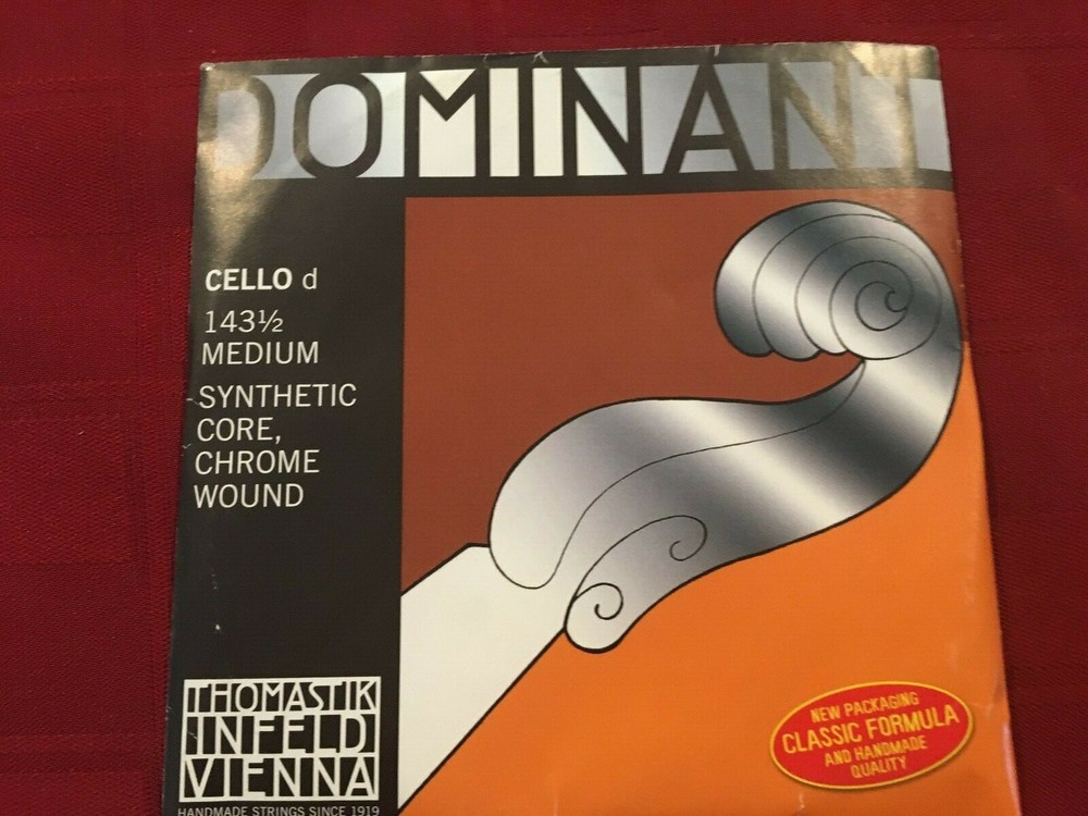 THOMASTIK INFIELD DOMINANT 1/2 CELLO D STRING MEDIUM CHROME - 143DH