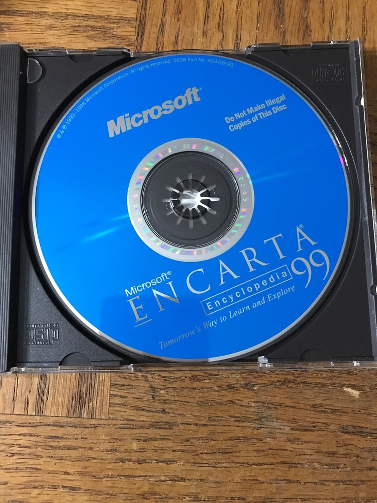 Microsoft Encarta PC Cd