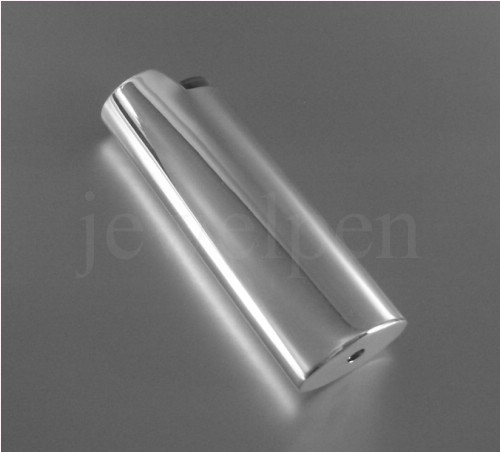 8 Cm Large Bic Lighter Case 925 Sterling Silver Smooth High Gloss Polished (Db)