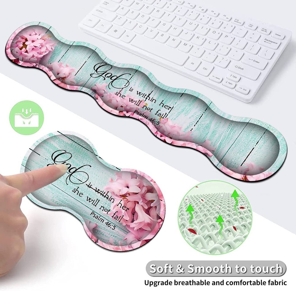 Mouse Pad Set, Large Gaming Mouse Pad + Keyboard Wrist Rest Support + Mouse W...