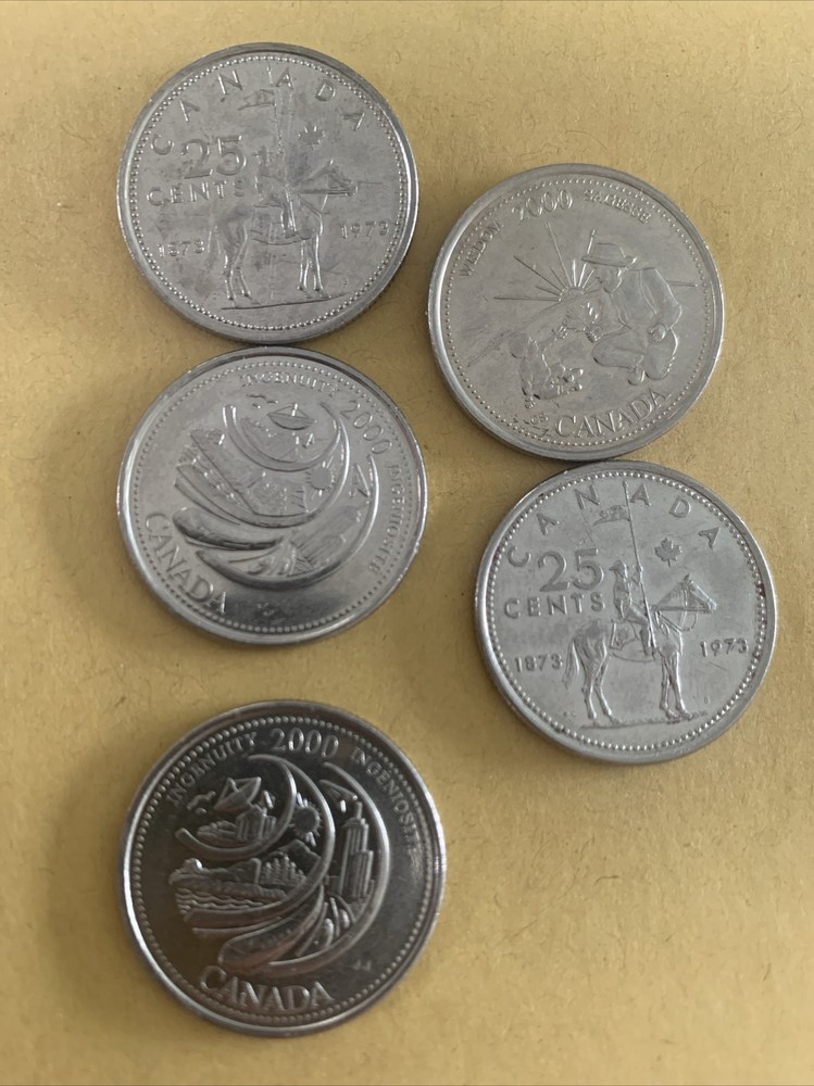Canada Commemorative 25 Cent Coins Bundle