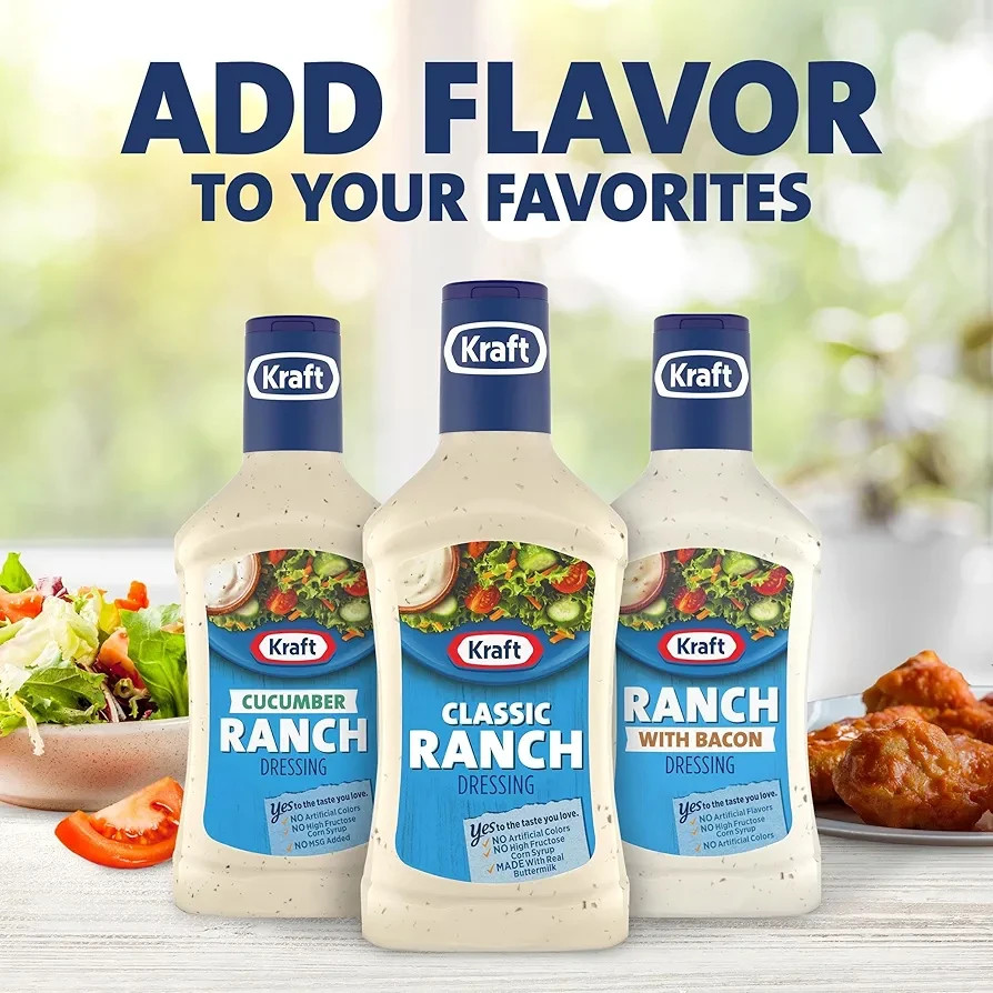 Kraft Classic Ranch Salad Dressing 16 fl oz Bottle