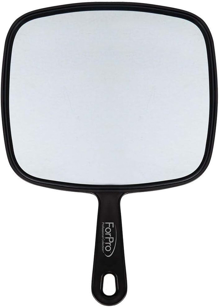 Extra Large Hand Mirror with Handle, 9" W x 12" L, Multi-Purpose Handheld Mirror
