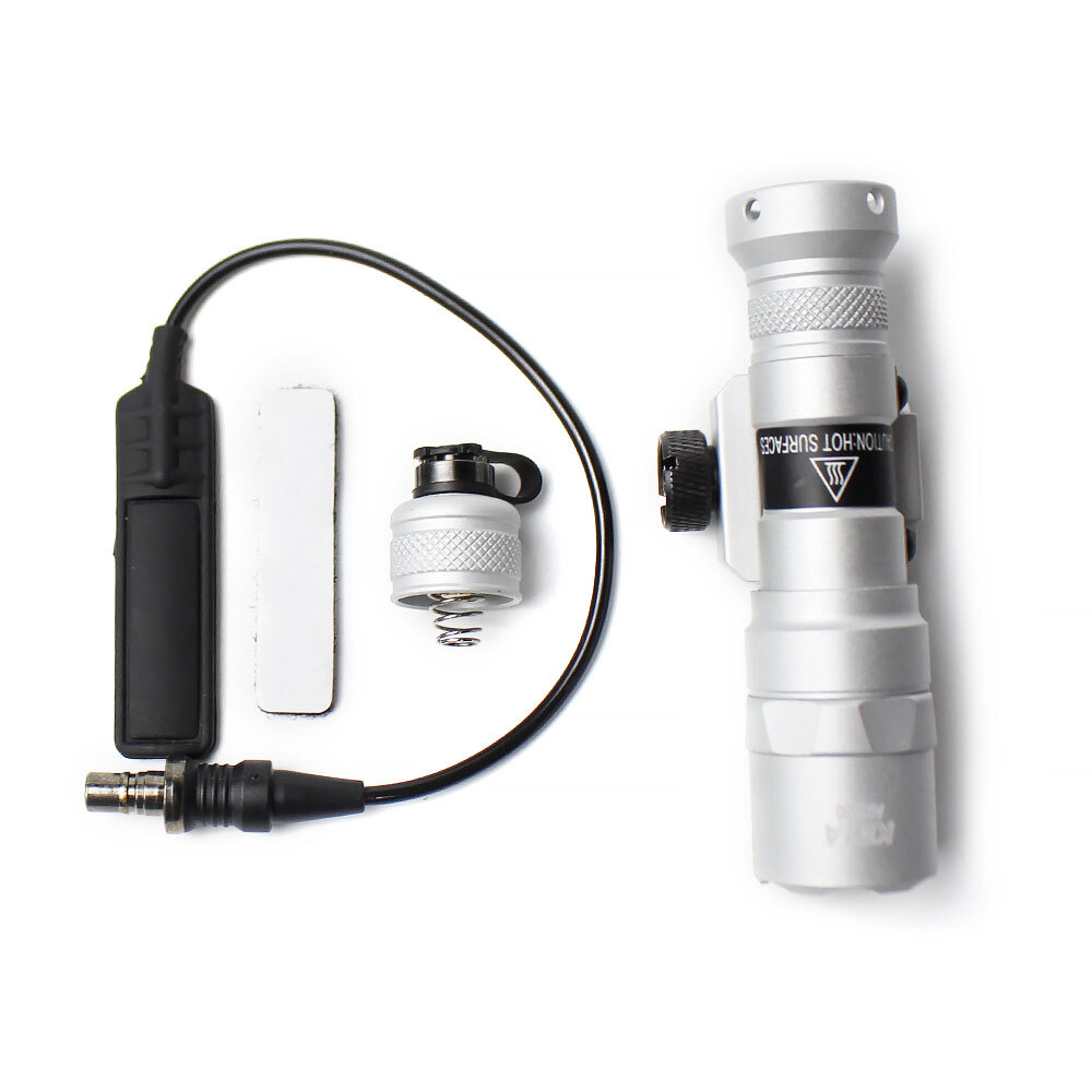 Mini Tactical Light For Rifle 400lm LED Flashlight with Remote Pressure Switch