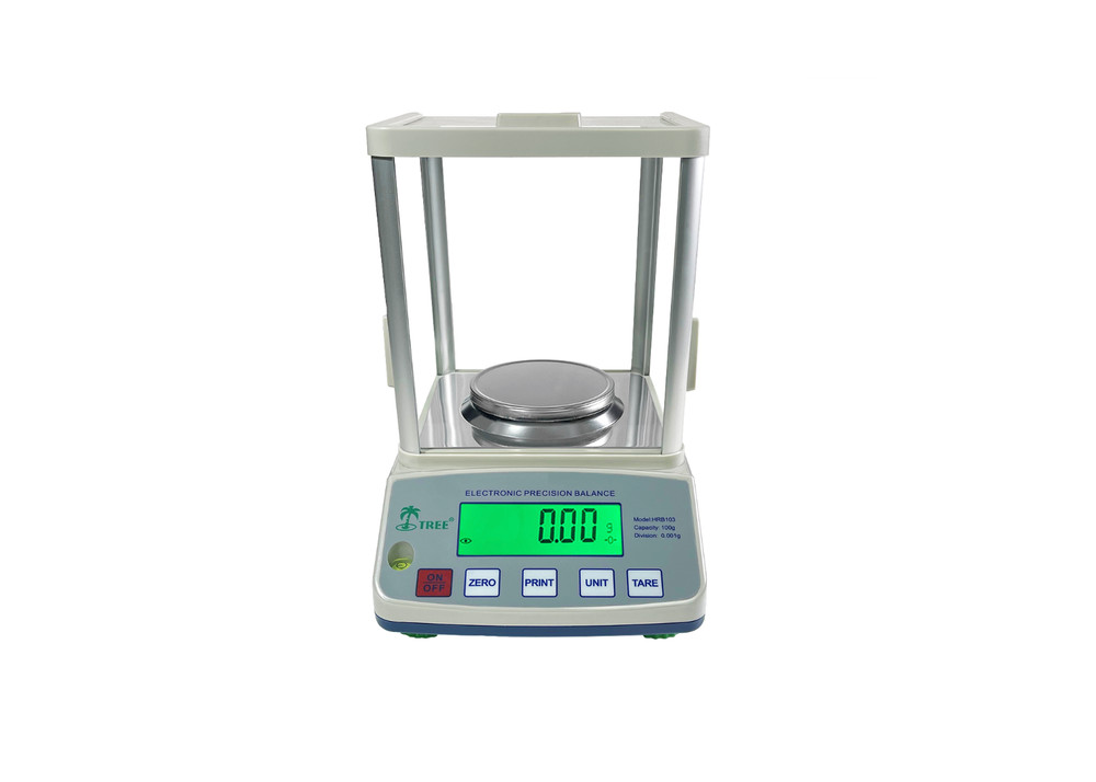 Tree HRB 303 Analytical Scale – 0.001g Precision, Dual Display, Draft Shield