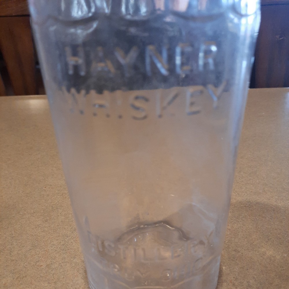 VINTAGE HAYNER WHISKEY EMPTY BOTTLE