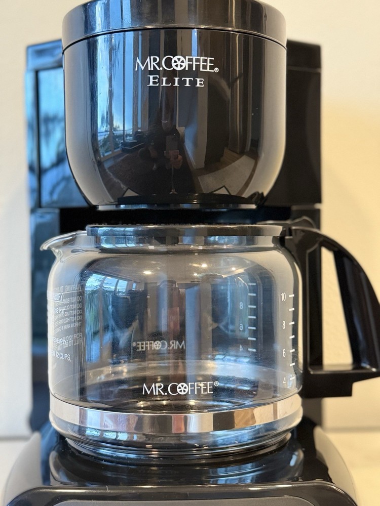 Mr. Coffee Elite Drip Coffee Maker-12-Cup Programmable Coffee Machine w/ Glass