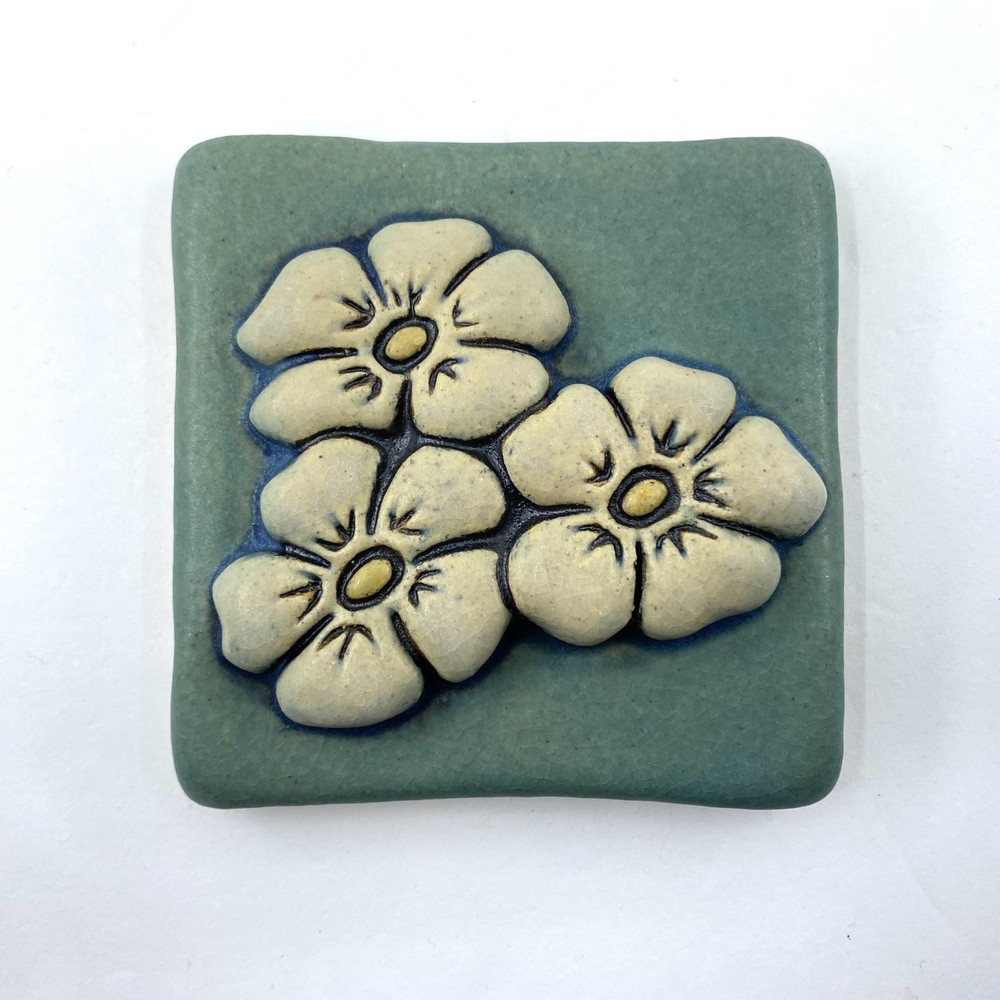 Phlox 4x4" Ceramic Art Tile By Gretchen Kramp