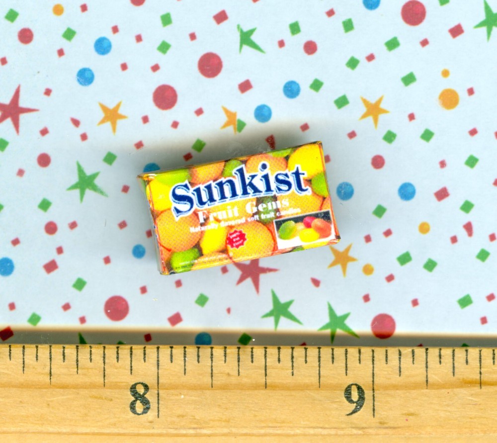 Dollhouse MINIATURE Size Fruit Candy Box